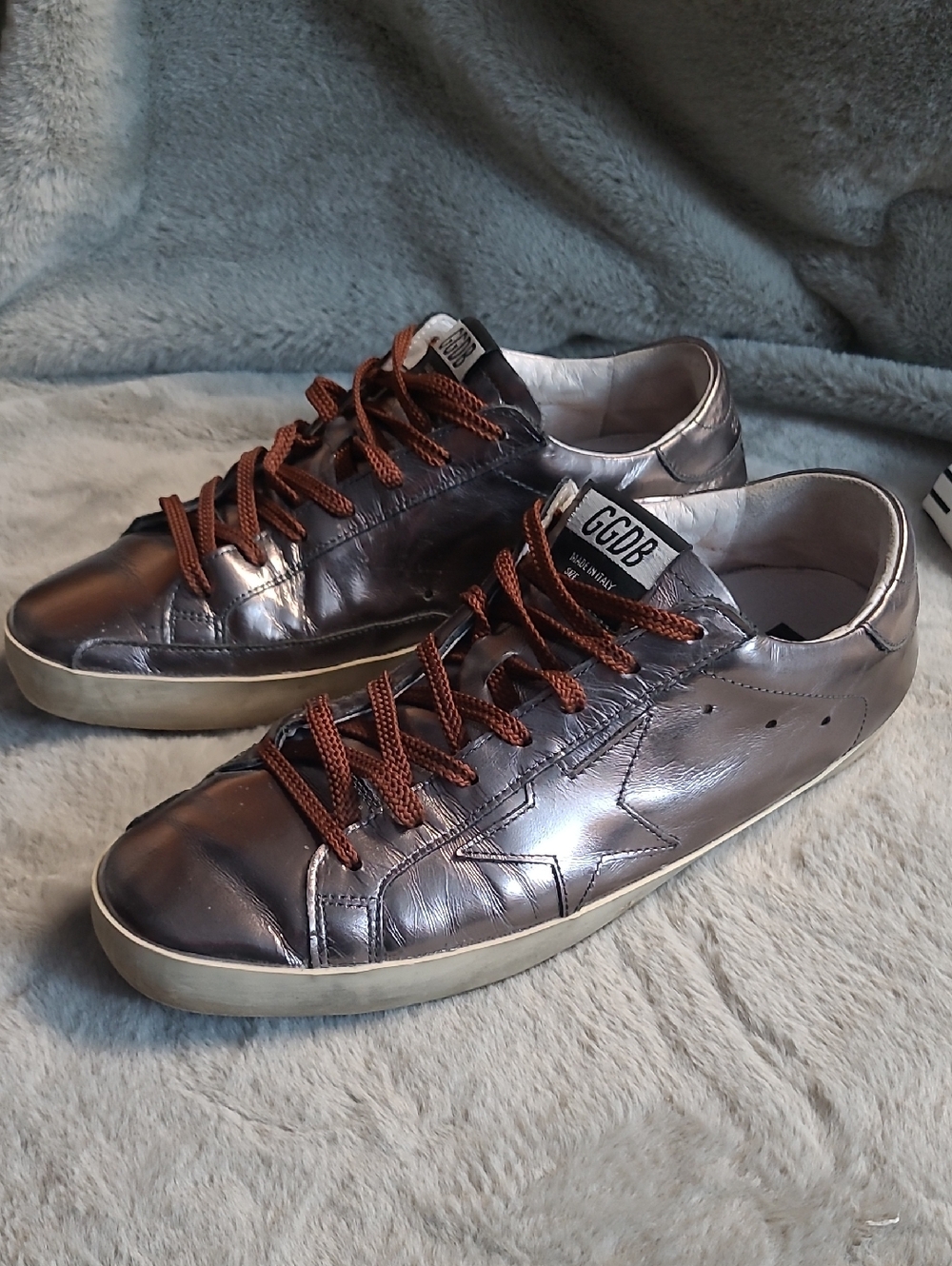 Golden Goose Superstar Metallic Bronze Leather Mens U.S. 10 / 43 - Picture 9 of 10